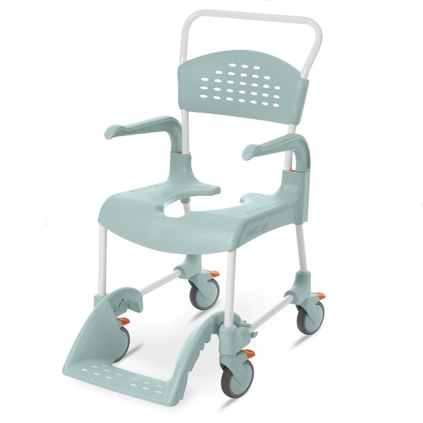 Toaletní křeslo Repas Etac CLEAN výška sedu 49 cm, bílá barva